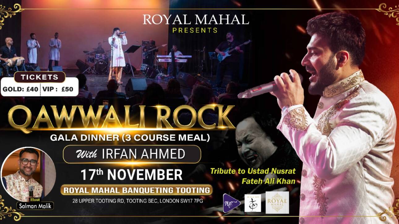 Qawwali Rock with Irfan Ahmed and Band ( Gala Dinner Included)